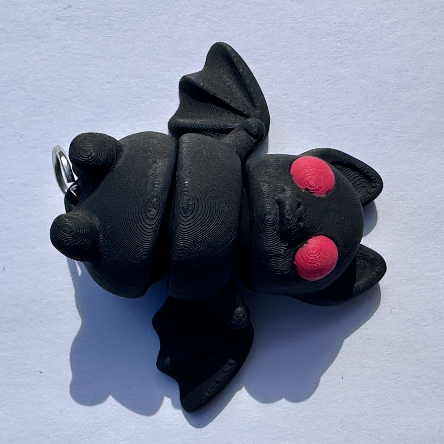 Mini Zou3d Black Bat keychain Animal