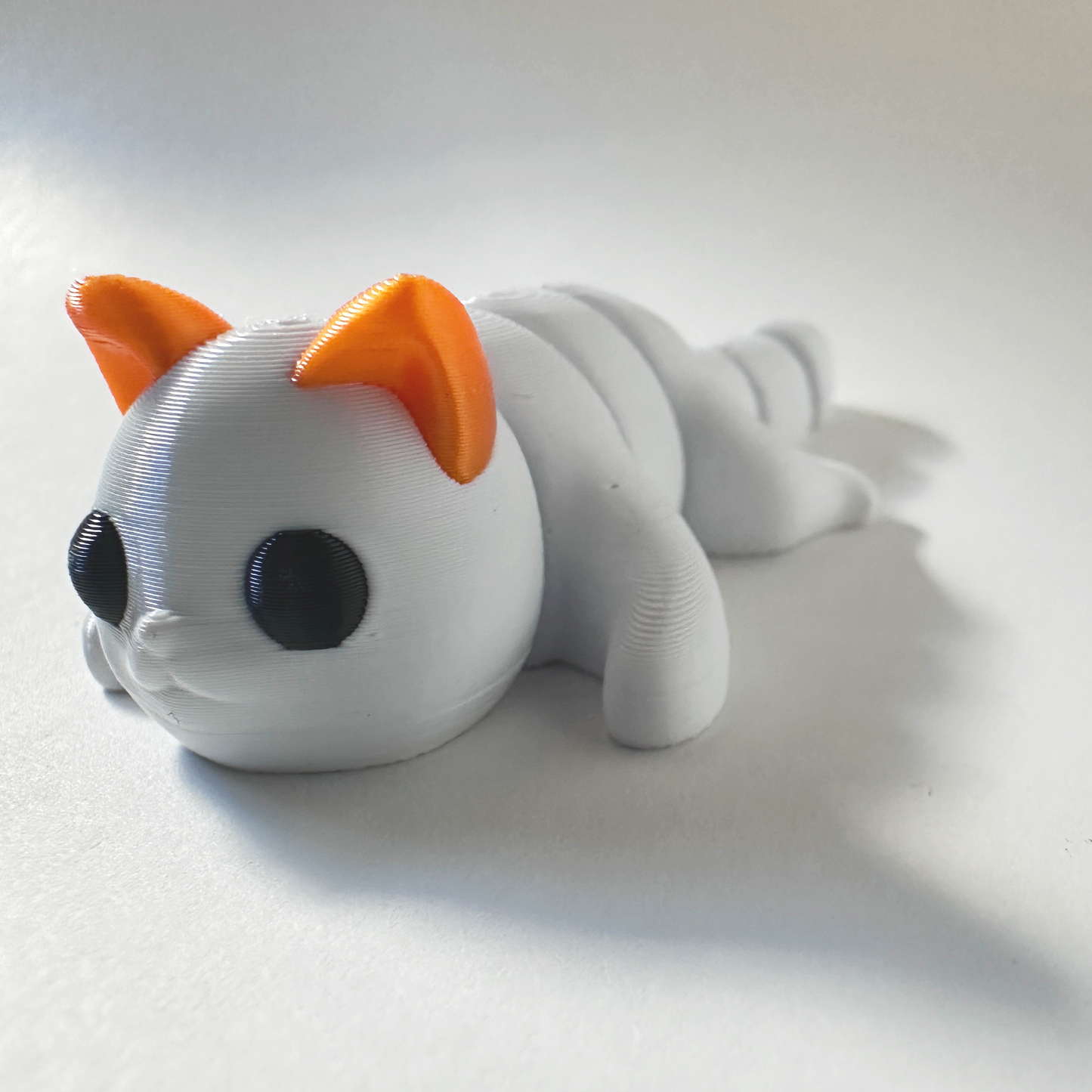 Mini Zou3d White cat with Orange Ears