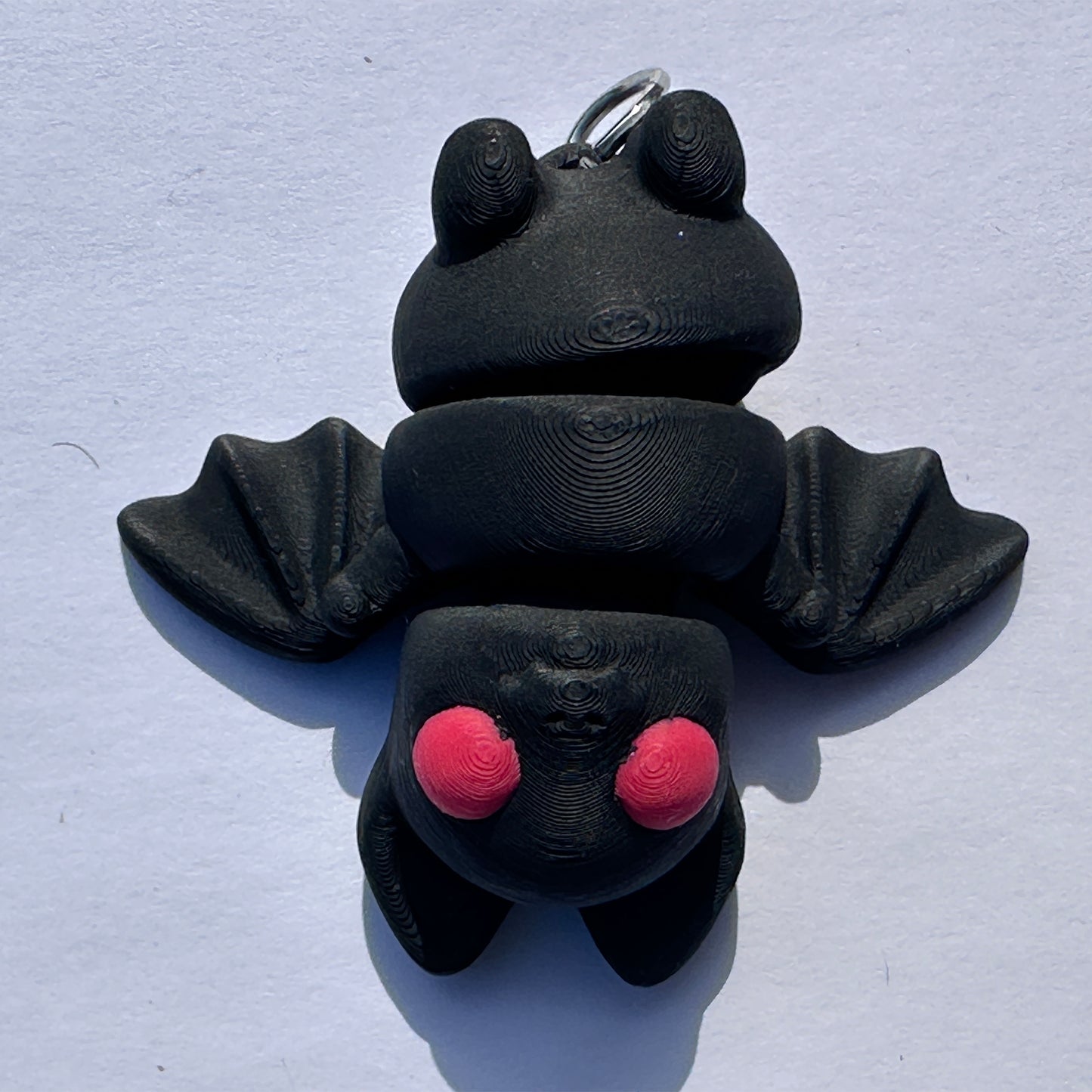 Mini Zou3d Black Bat keychain Animal