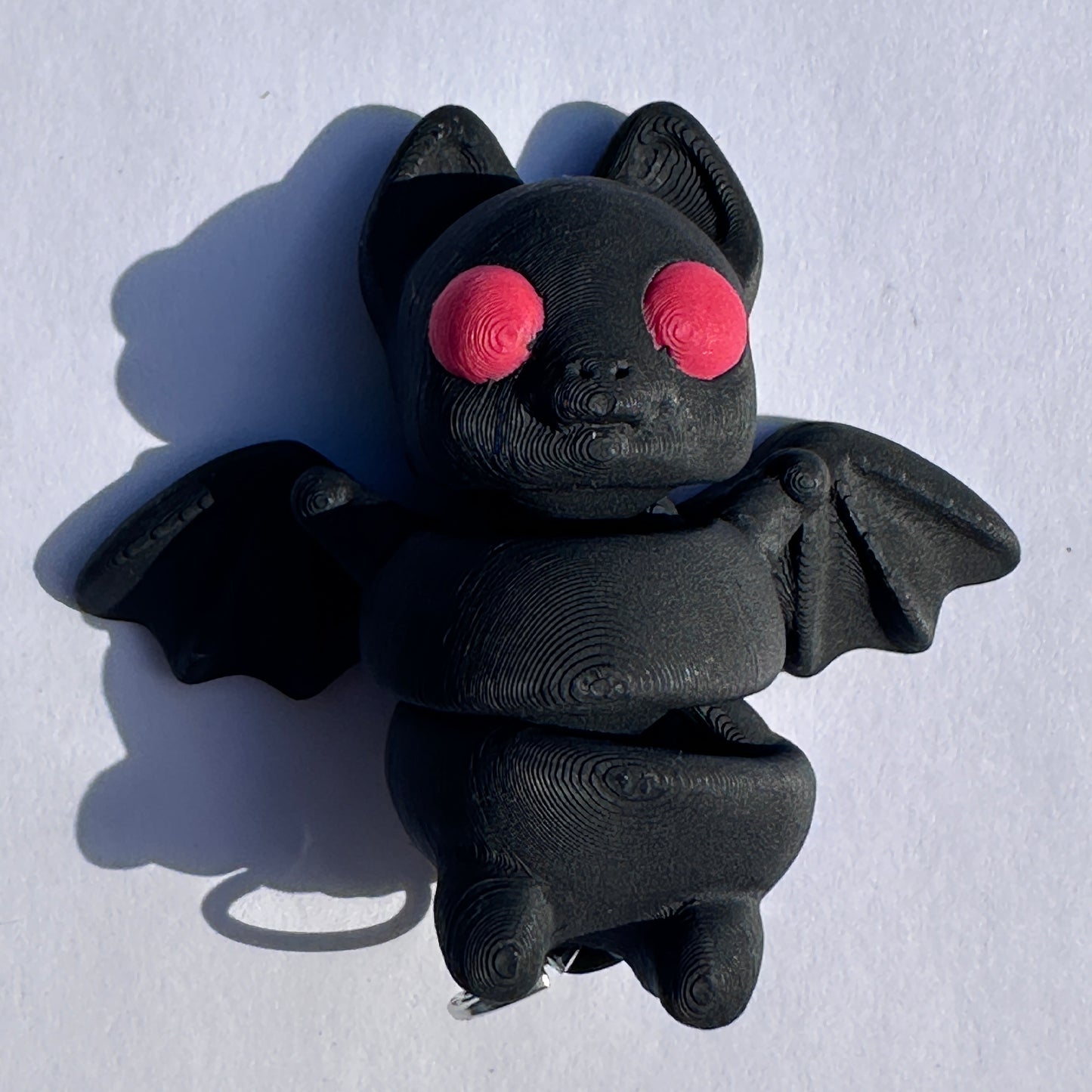 Mini Zou3d Black Bat keychain Animal