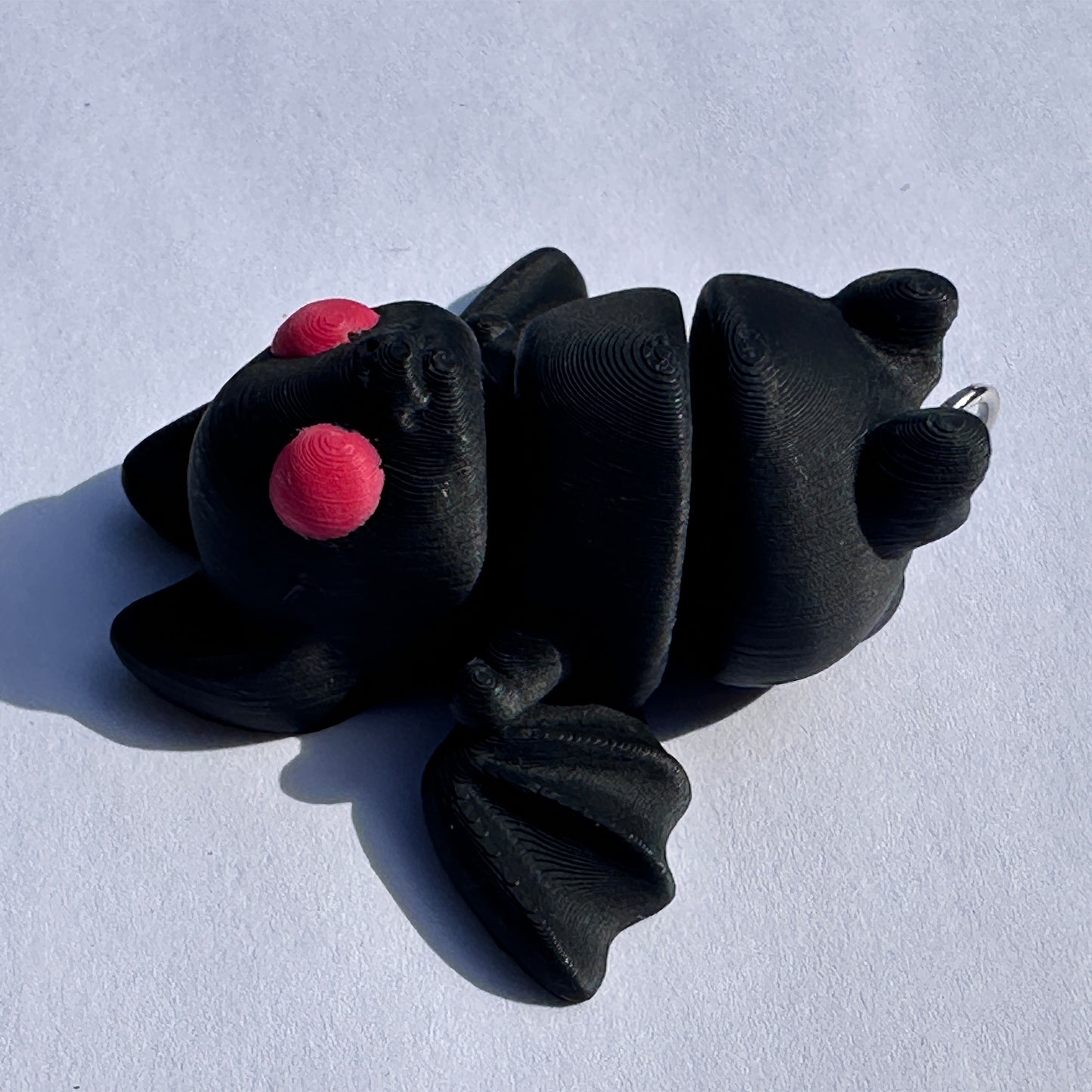 Mini Zou3d Black Bat keychain Animal
