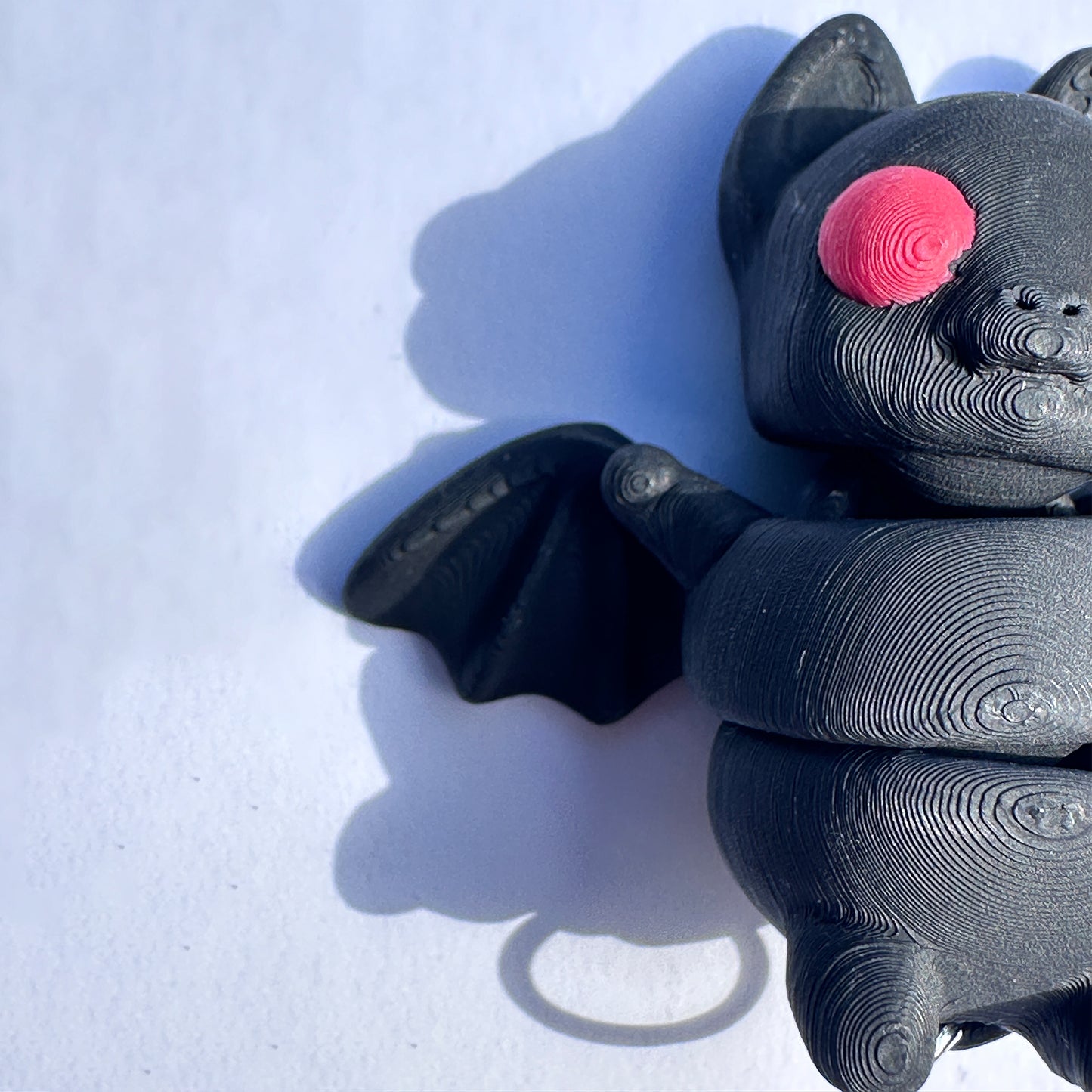 Mini Zou3d Black Bat keychain Animal