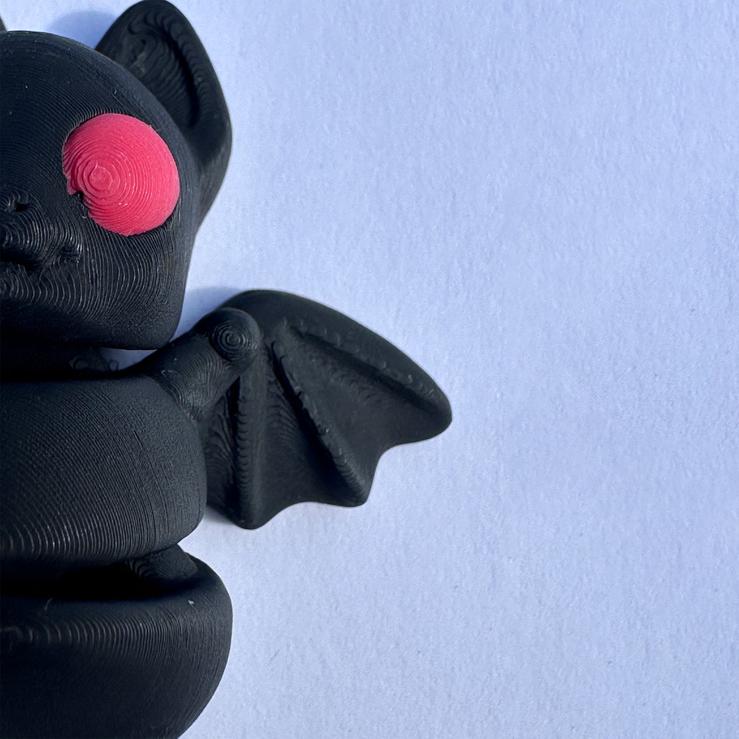 Mini Zou3d Black Bat keychain Animal