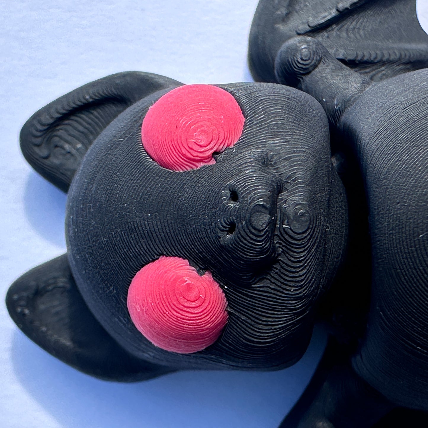 Mini Zou3d Black Bat keychain Animal