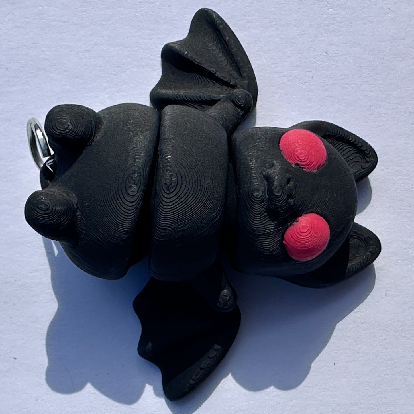 Mini Zou3d Black Bat keychain Animal