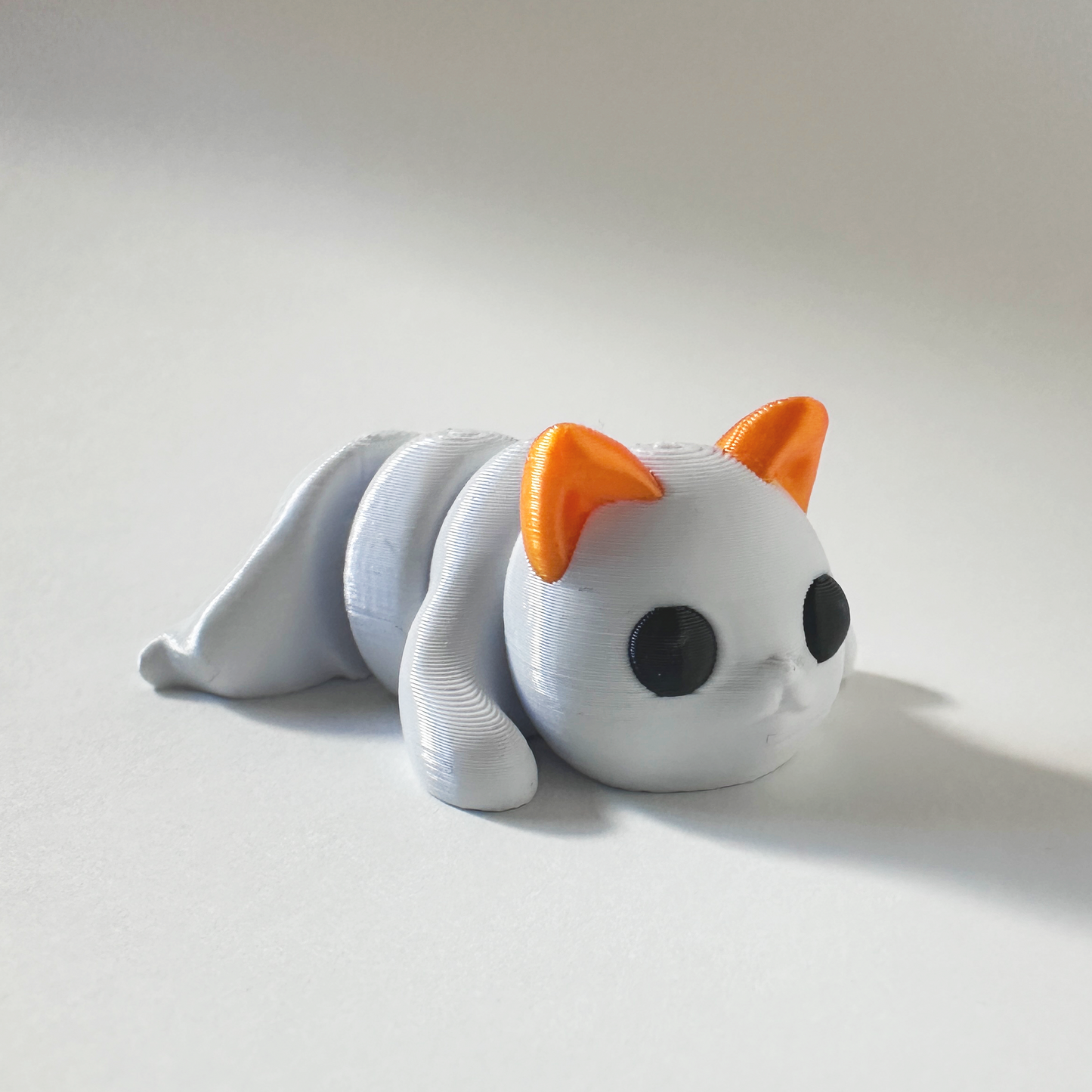 Mini Zou3d White cat with Orange Ears