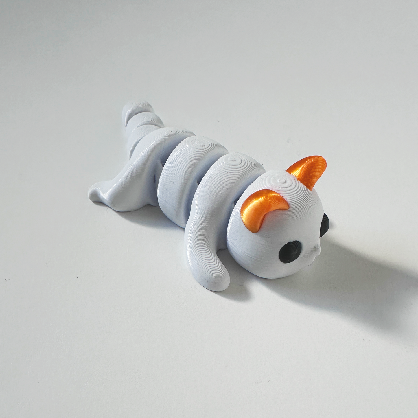 Mini Zou3d White cat with Orange Ears