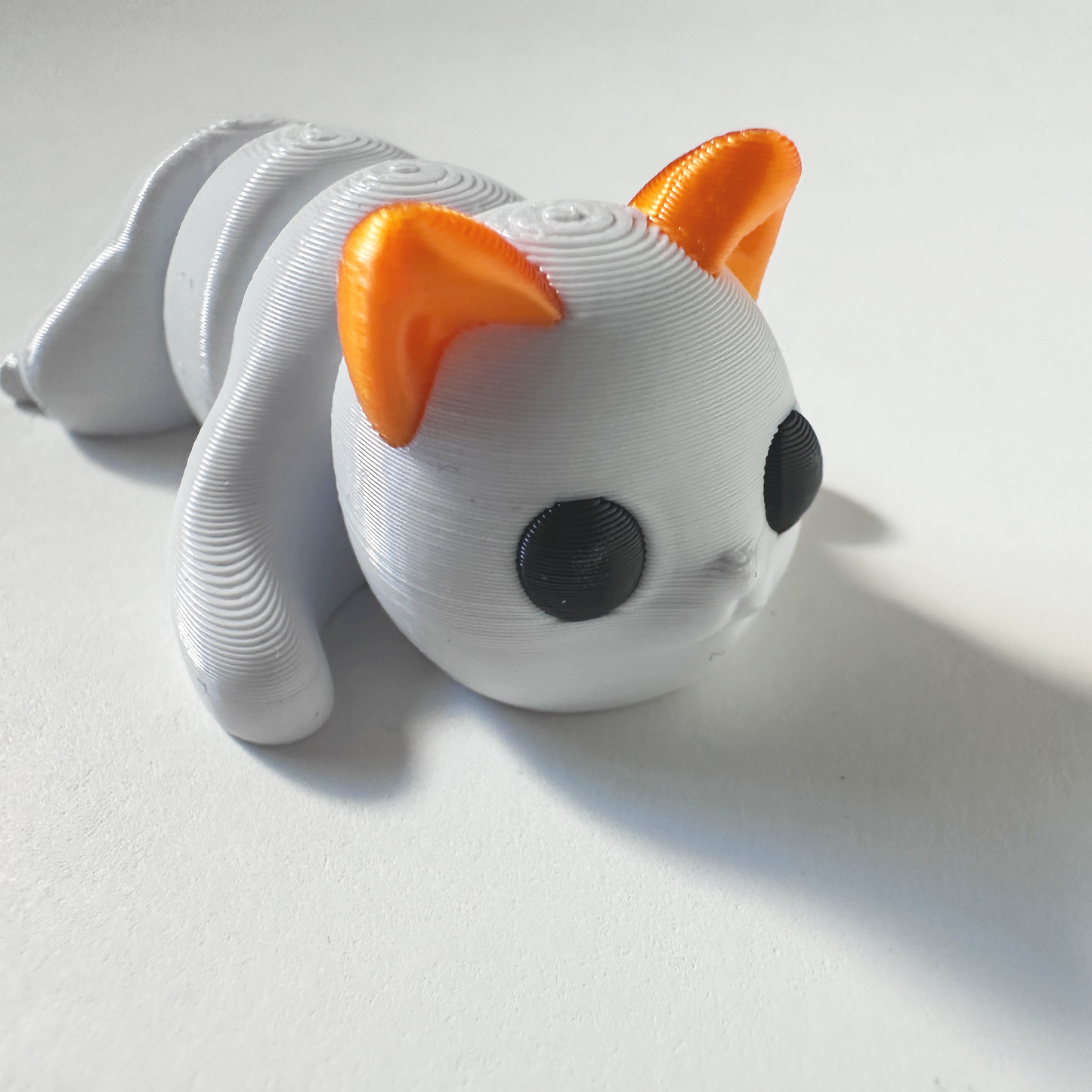 Mini Zou3d White cat with Orange Ears